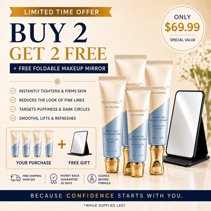 HOOMWELL™ Instant Face Temporary Tightener – Instant visible results in 30 seconds