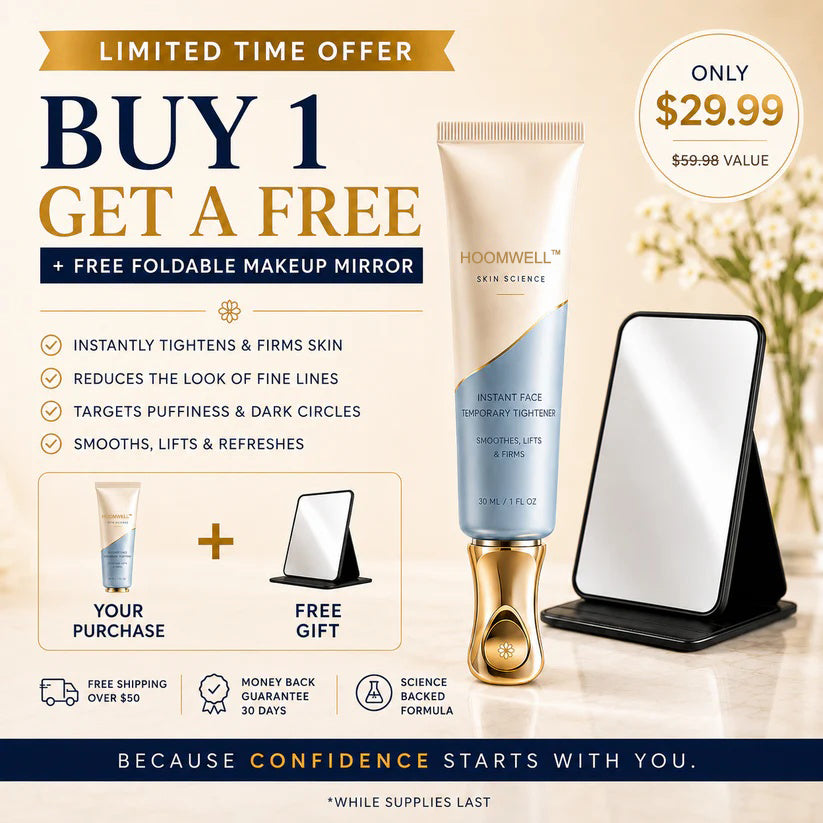 HOOMWELL™ Instant Face Temporary Tightener – Instant visible results in 30 seconds