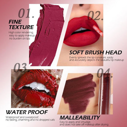 10-Color Matte Lip Set – Long-Lasting, Smooth & Hydrating Lipsticks for All-Day Wear
